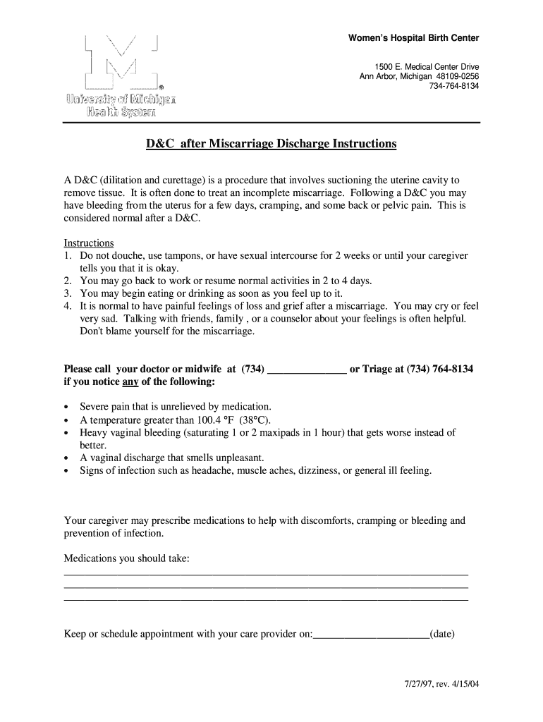  Printable Miscarriage Papers 2004-2024